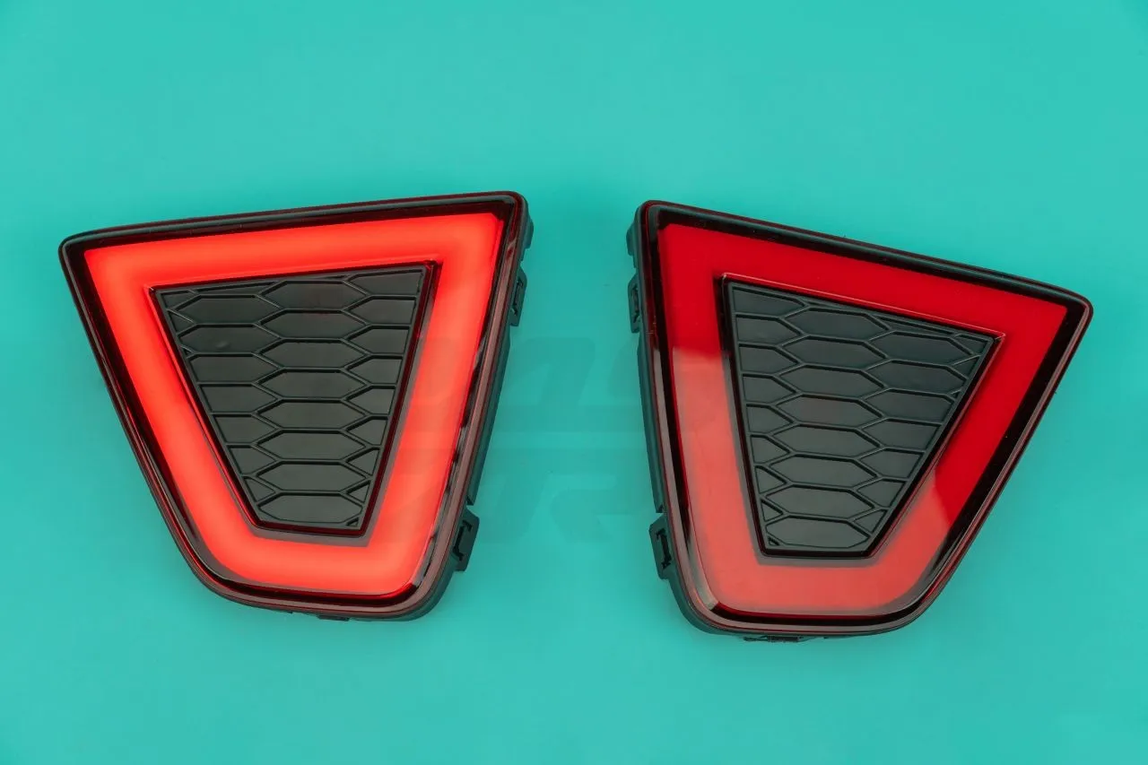 LED катафоты в задний бампер Honda Fit 2012-2017г