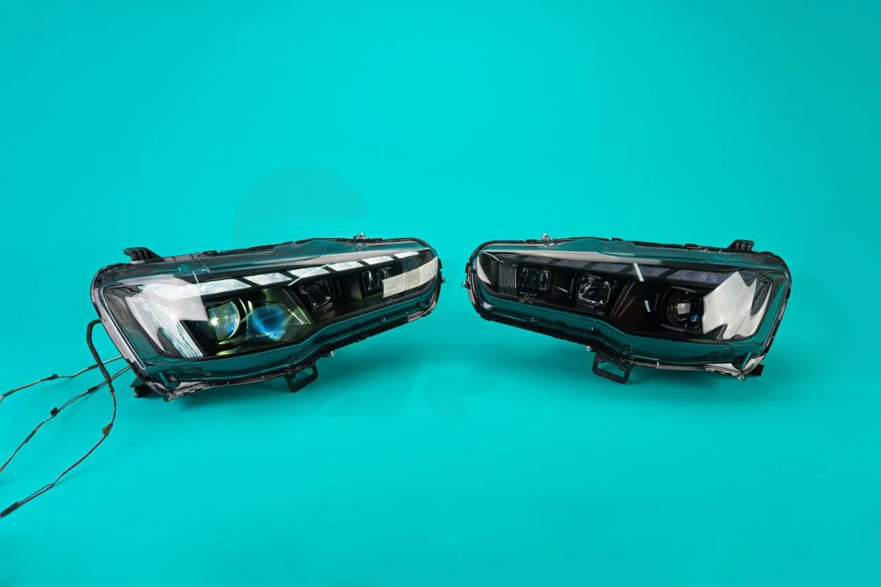 Mitsubishi Lancer X 2007-2017г тюнинг фары LED