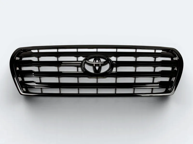 Решетка радиатора Toyota Land Cruiser 200 2007-2015г антихром штатная