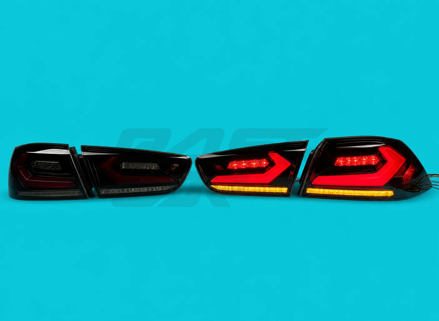 Стопы LED Mitsubishi Lancer 10 2007 - 2016г темные