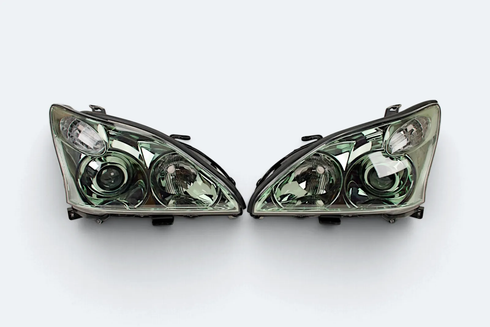 Фары Lexus RX330 RX350 2003-2013г корректор зеленые